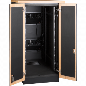 Шкаф LANMASTER SOUNDPROOF звукоизолированный 750x1030 мм, отделка под дерево, цвет лиственница